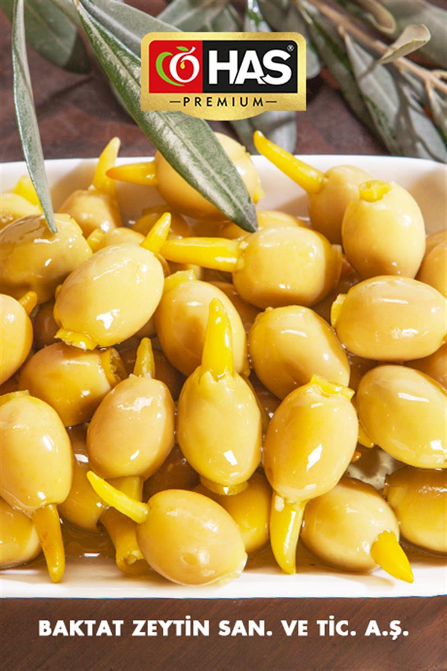 Piri Piri Biberli Yeşil Zeytin 500cc
