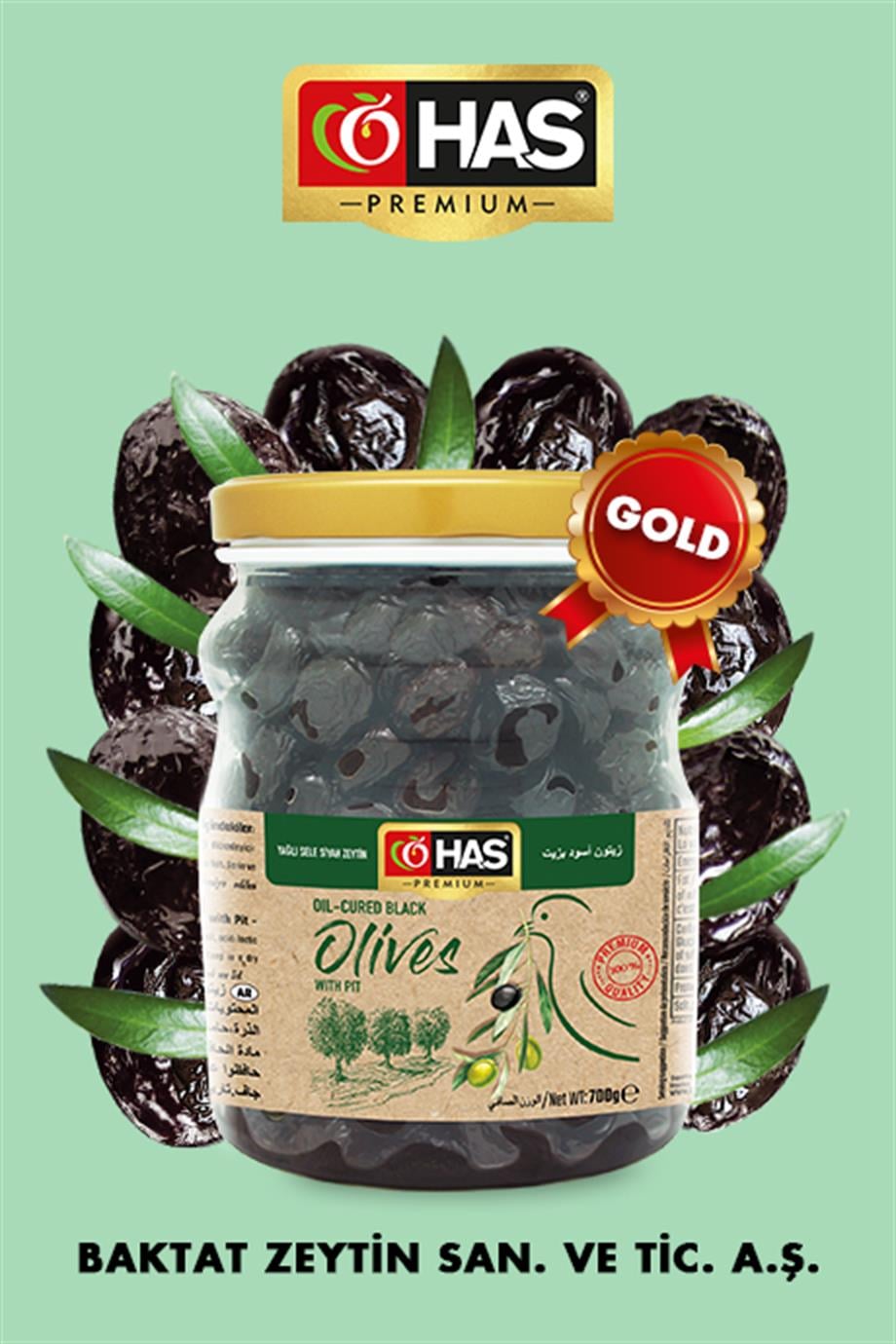 Yağlı Sele Sİyah Zeytin Gold 700 G