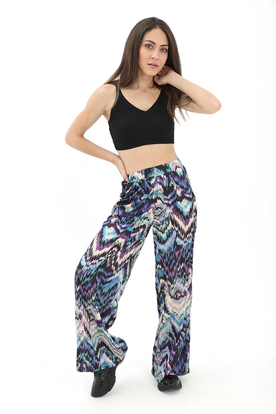 Dalga Desenli Pantolon - SaksMavisi