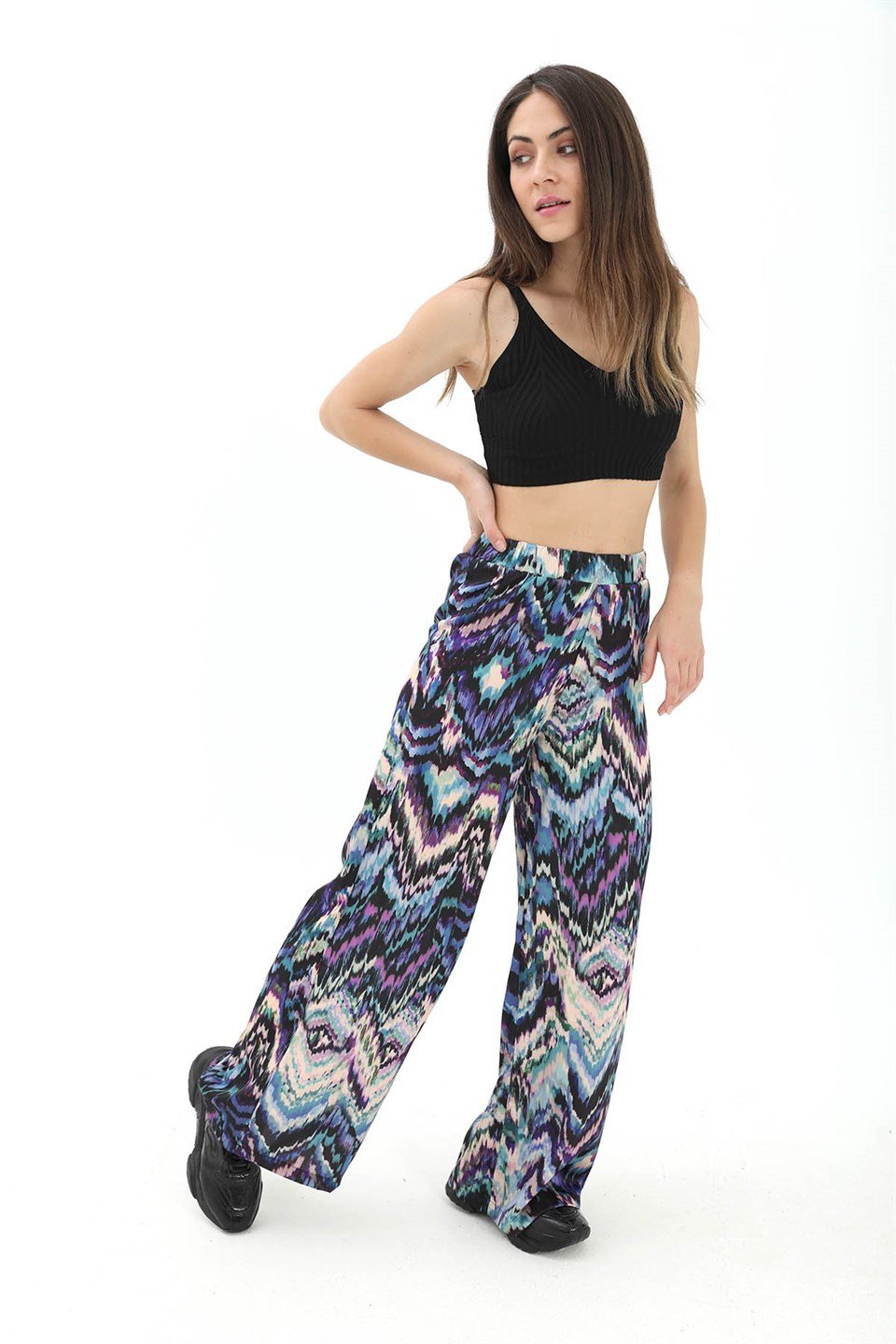 Dalga Desenli Pantolon - SaksMavisi