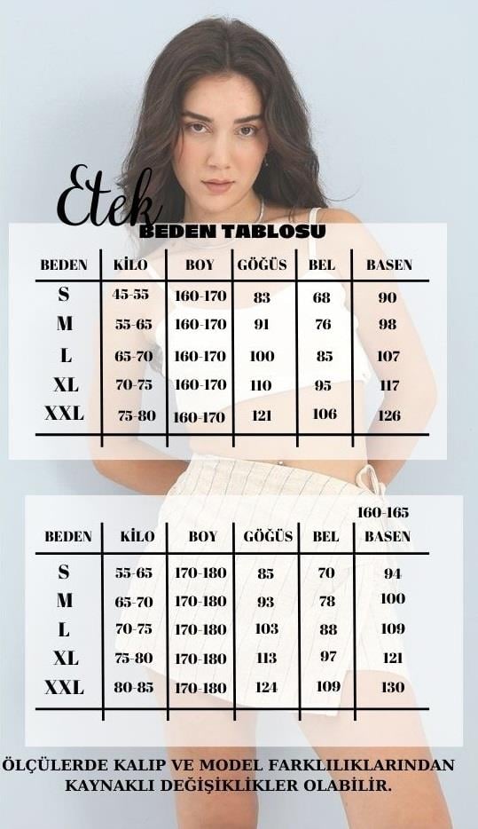 Etek Astarlı Yırtmaçlı Triko - Ekru