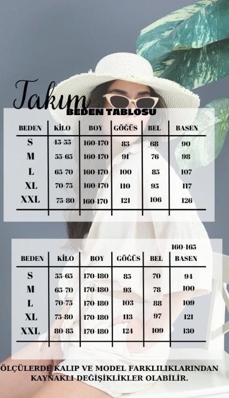 Jakarlı Kapitone İkili Takım - Vizon