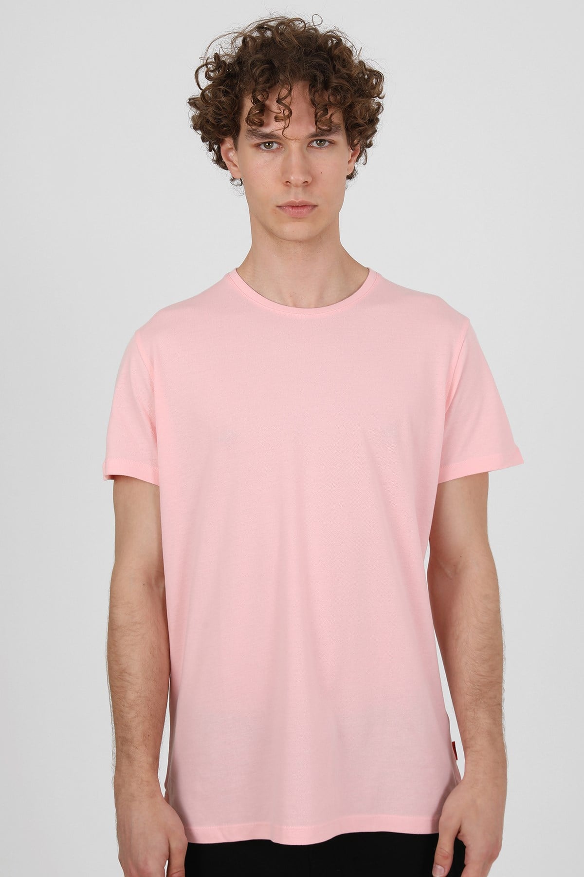 JOHN FRANK BASIC T-SHIRT PİKE ACIK PEMBE
