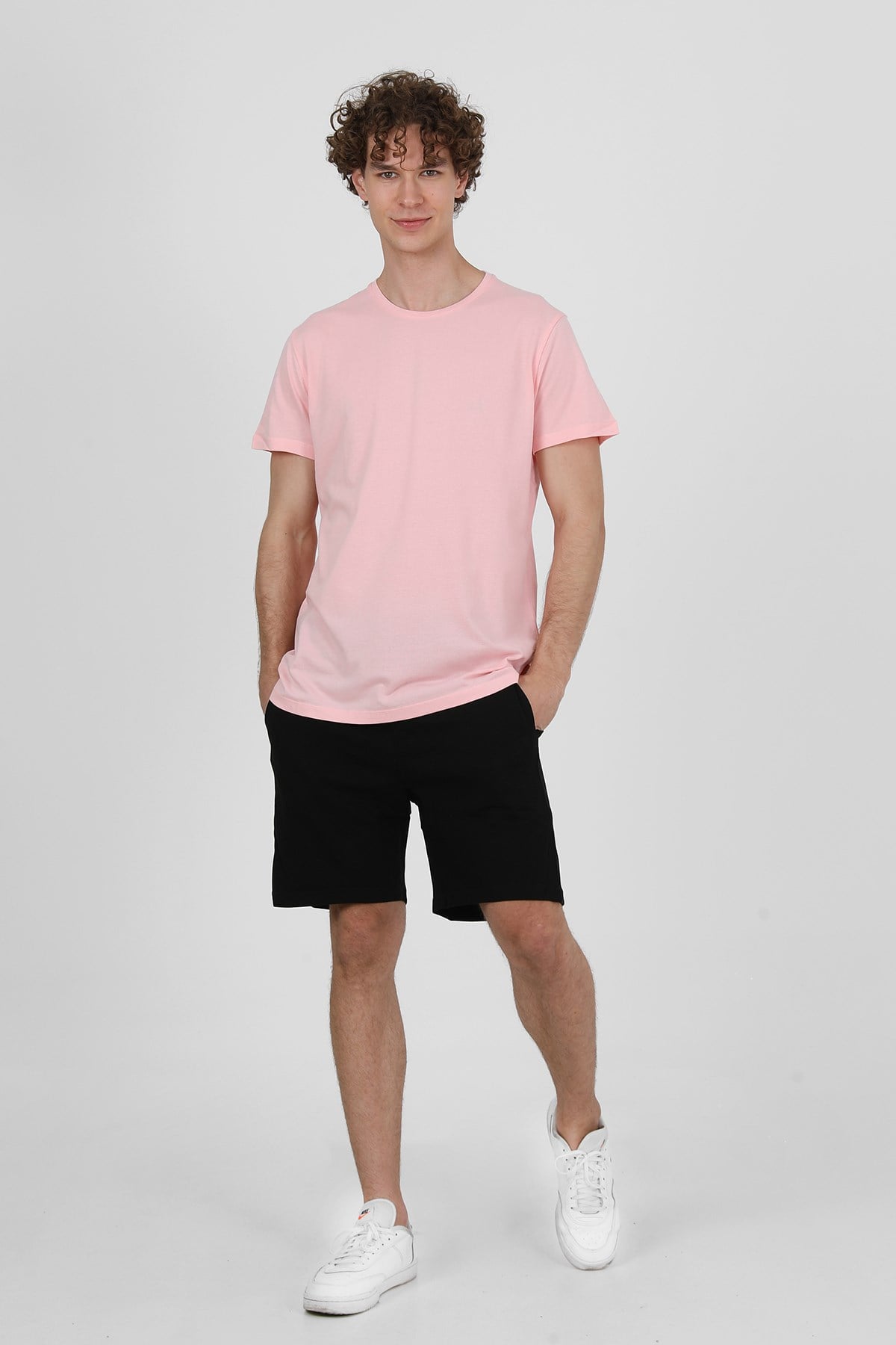 JOHN FRANK BASIC T-SHIRT PİKE ACIK PEMBE