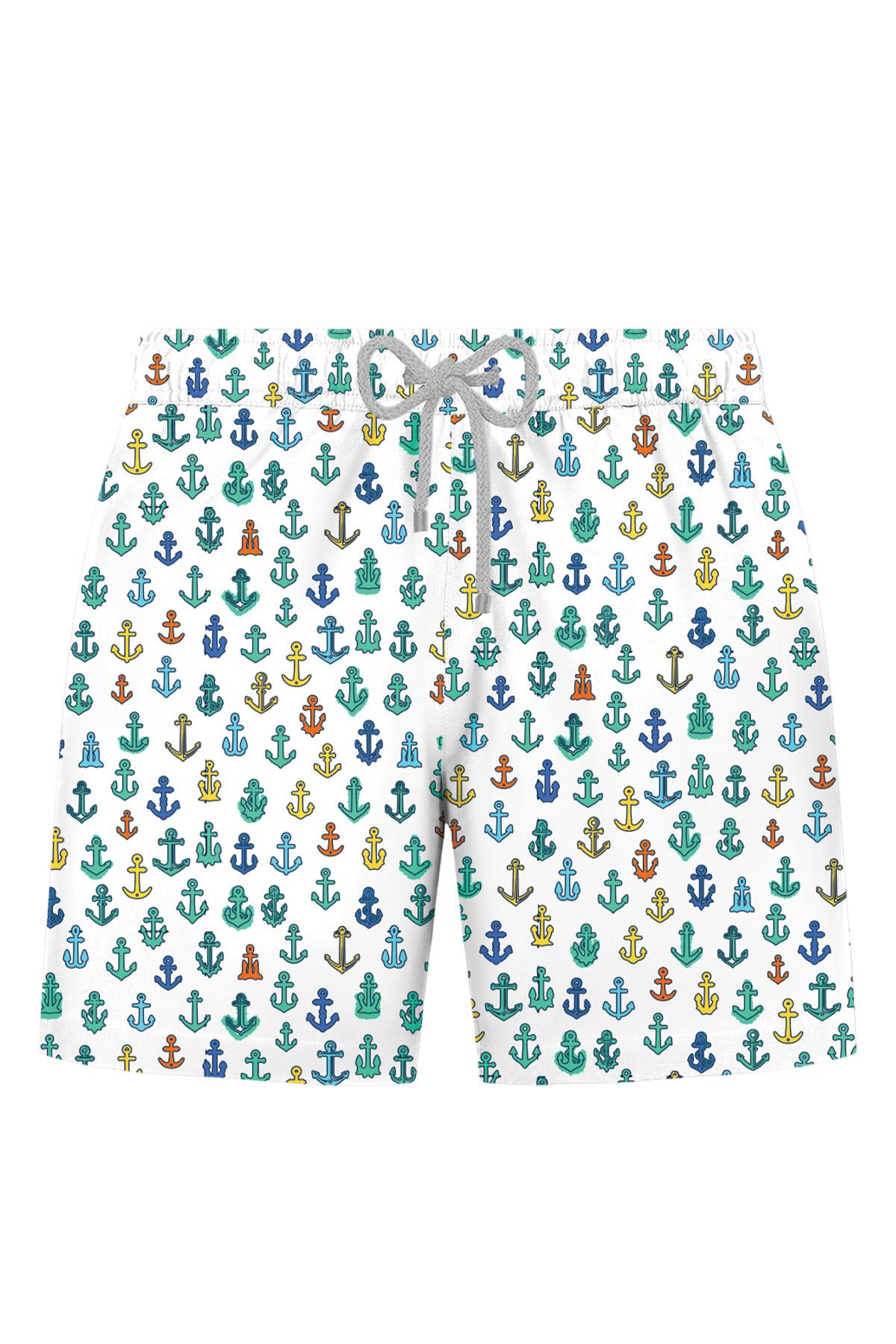 JOHN FRANK ALL OVER MAYO ŞORT GTS BEYAZ