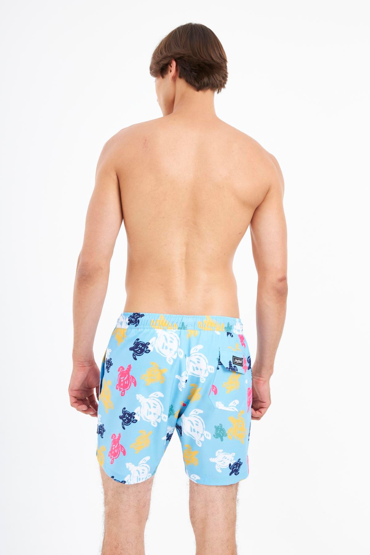 JOHN FRANK ALL OVER MAYO ŞORT GTS MAVİ