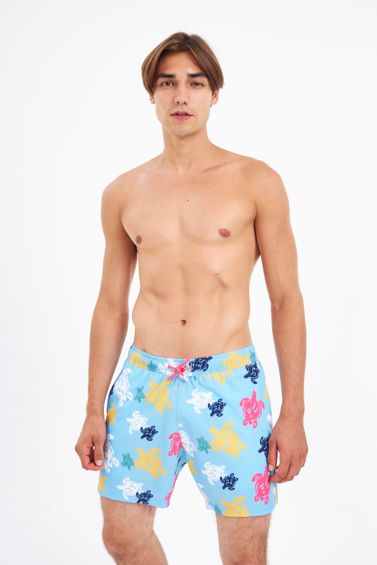 JOHN FRANK ALL OVER MAYO ŞORT GTS MAVİ