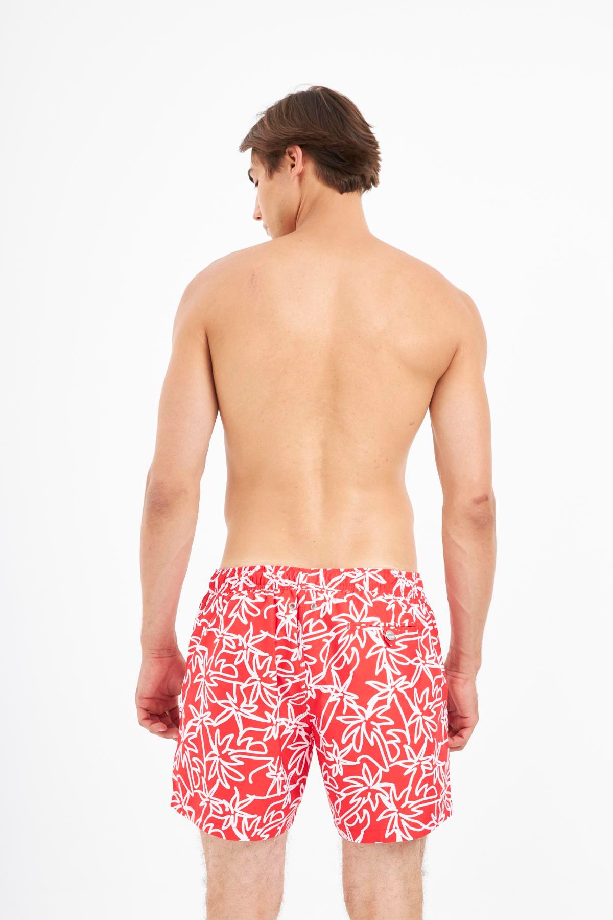 JOHN FRANK ALL OVER MAYO ŞORT KIRMIZI