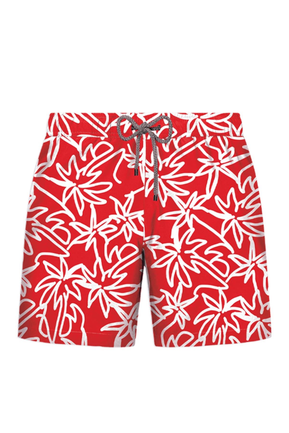 JOHN FRANK ALL OVER MAYO ŞORT KIRMIZI