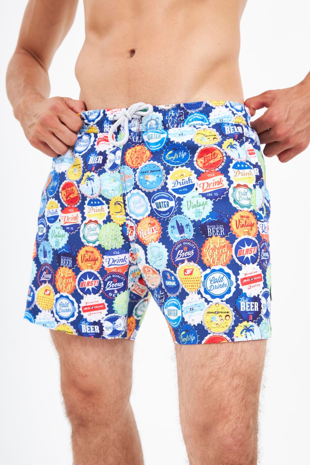 JOHN FRANK ALL OVER MAYO ŞORT LACİVERT