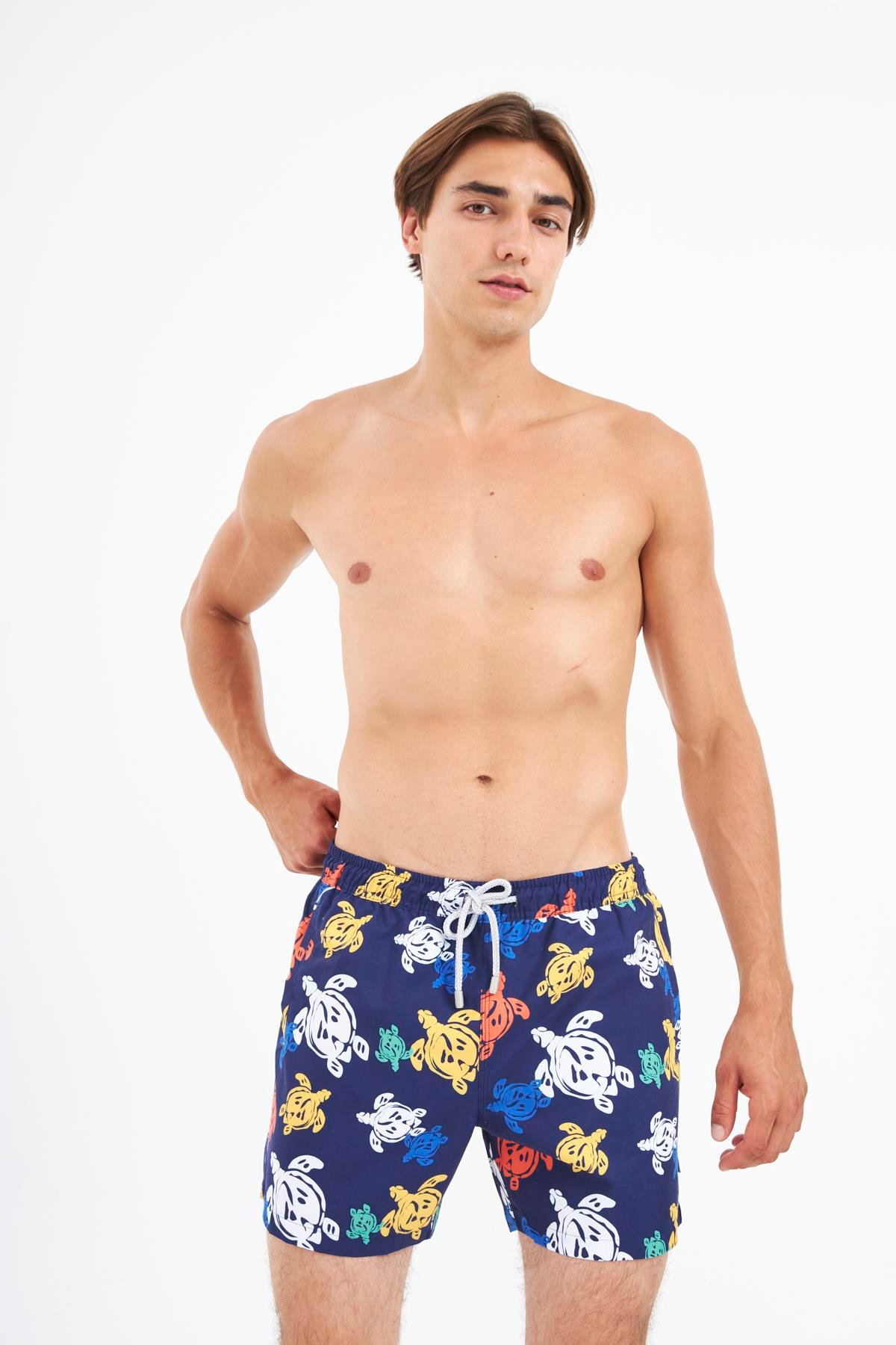 JOHN FRANK ALL OVER MAYO ŞORT LACİVERT