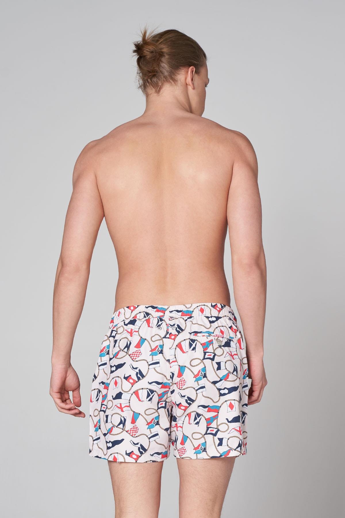 JOHN FRANK ALL OVER MAYO ŞORT MULTICOLOR