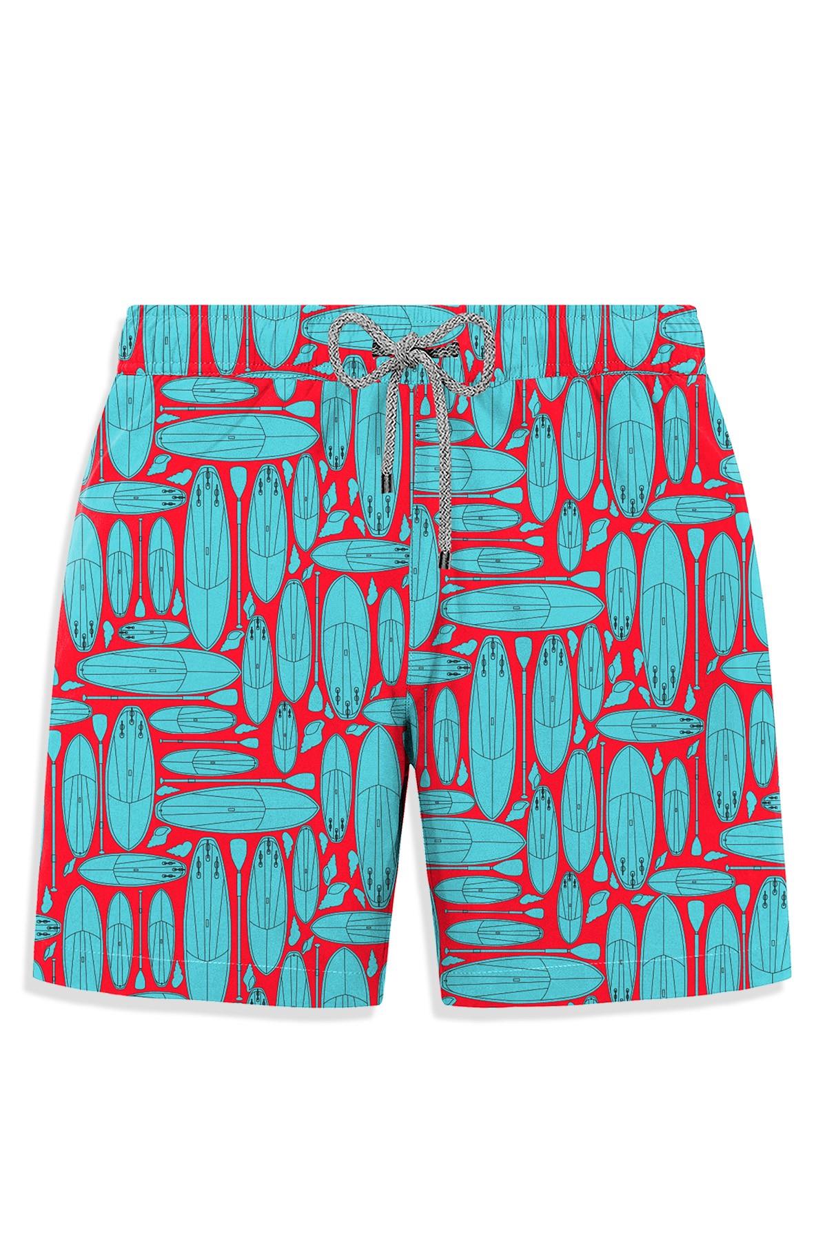 JOHN FRANK ALL OVER MAYO ŞORT MULTICOLOR