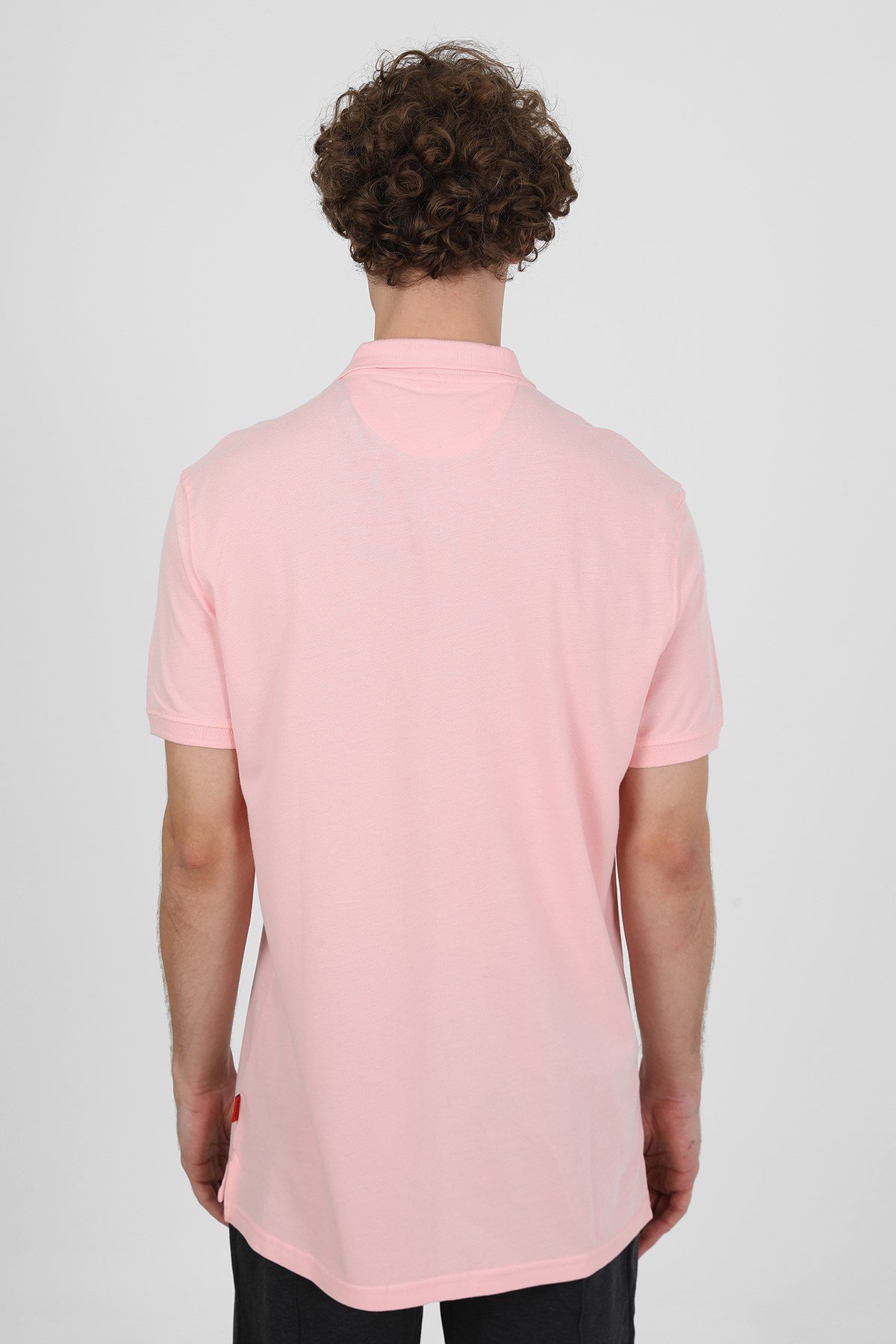 JOHN FRANK IDENTITY POLO T-SHIRT ACIK PEMBE