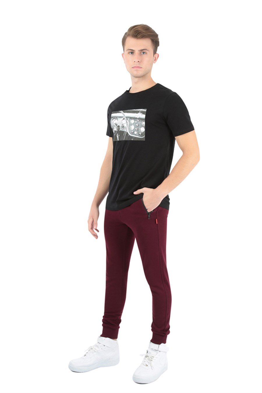 JOHN FRANK BASIC JOGGING BORDO