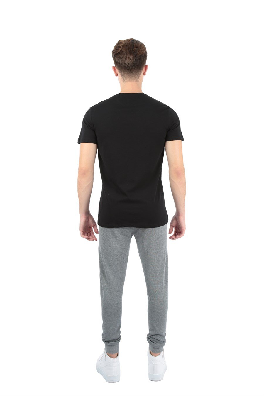 JOHN FRANK BASIC JOGGING GRİ MELANJ