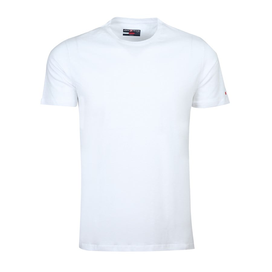 JOHN FRANK BASIC T-SHIRT BEYAZ