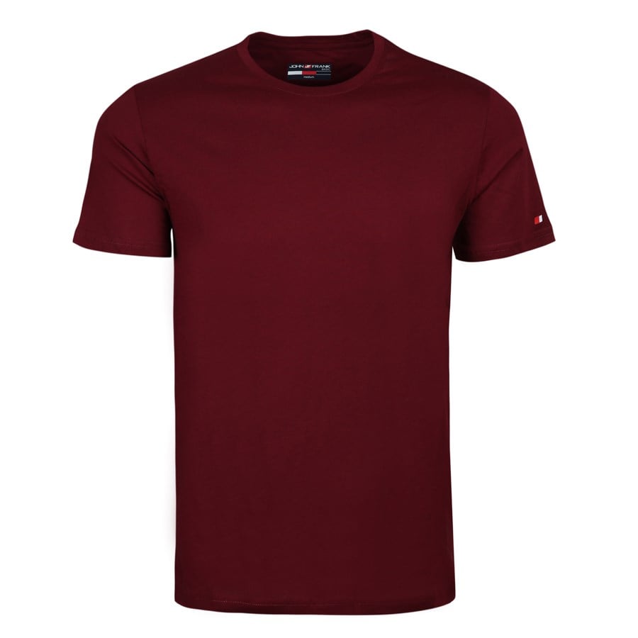JOHN FRANK BASIC T-SHIRT BORDO