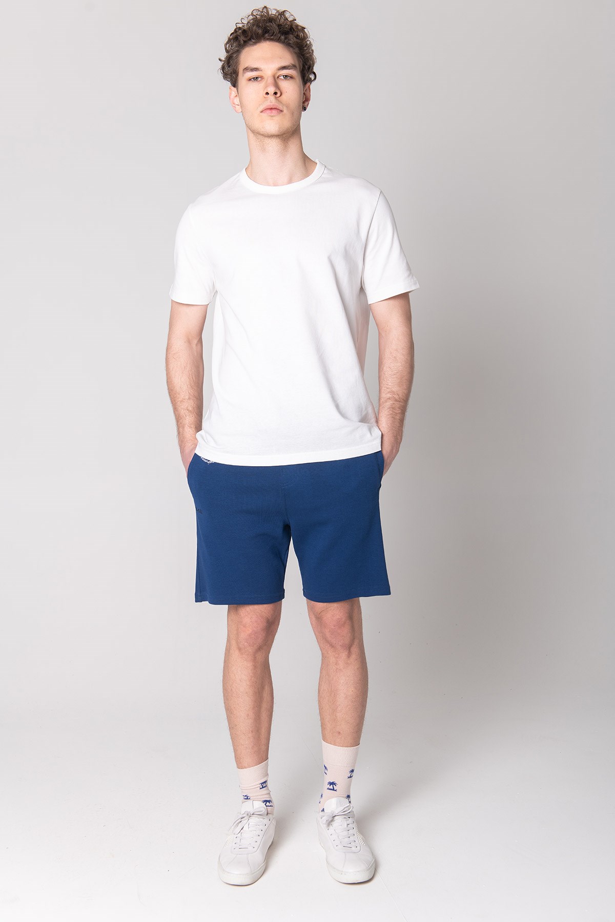 JOHN FRANK BASIC SHORT İNDİGO