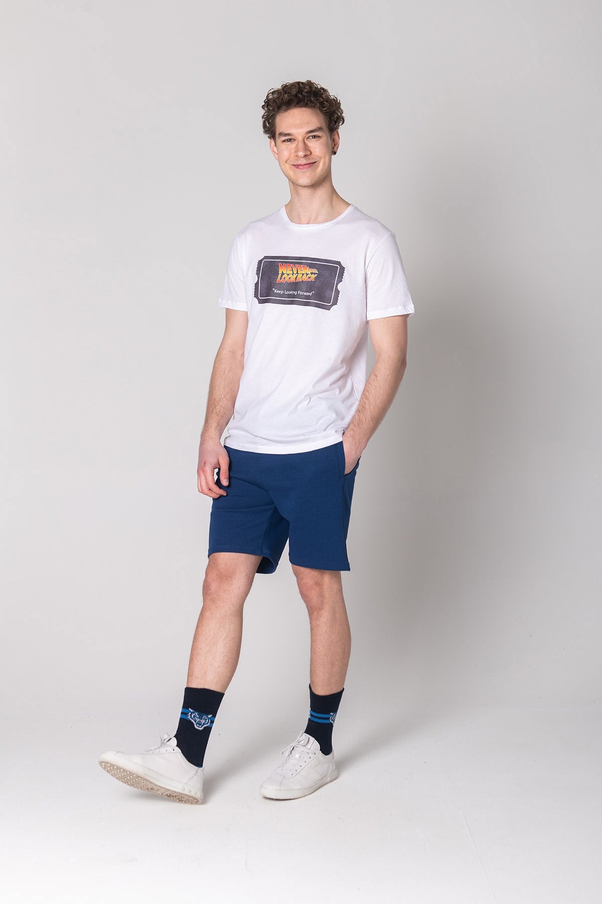 JOHN FRANK BASIC SHORT İNDİGO