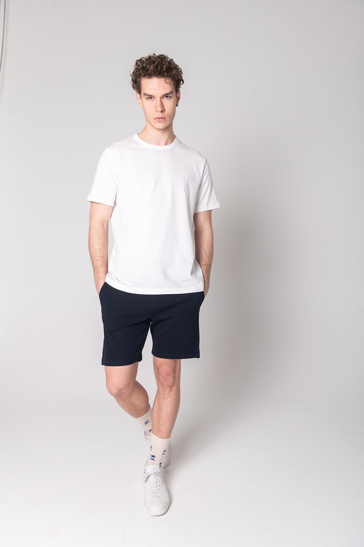 JOHN FRANK BASIC SHORT LACİVERT