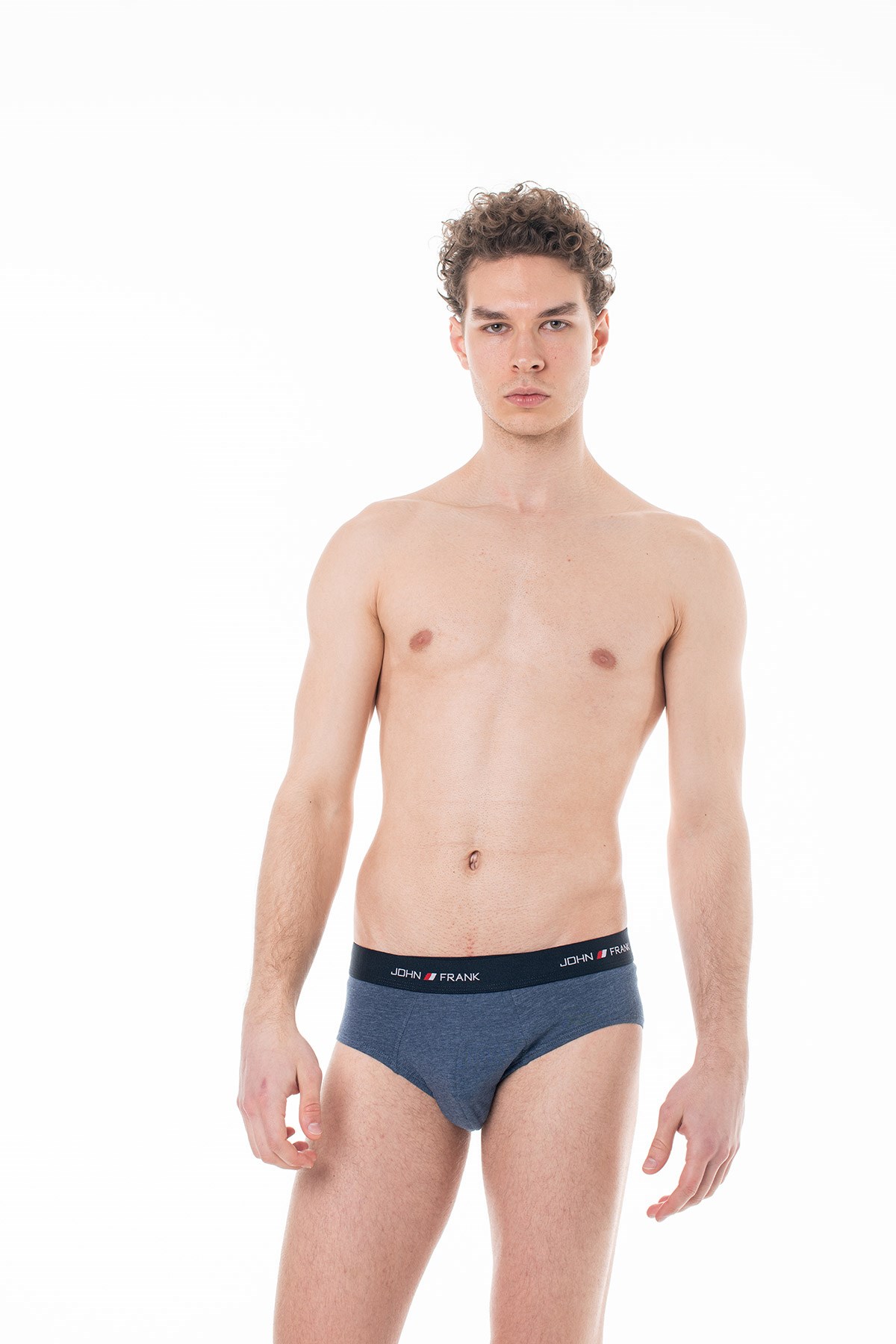 JOHN FRANK BASIC SLIP İNDİGO MELANJ