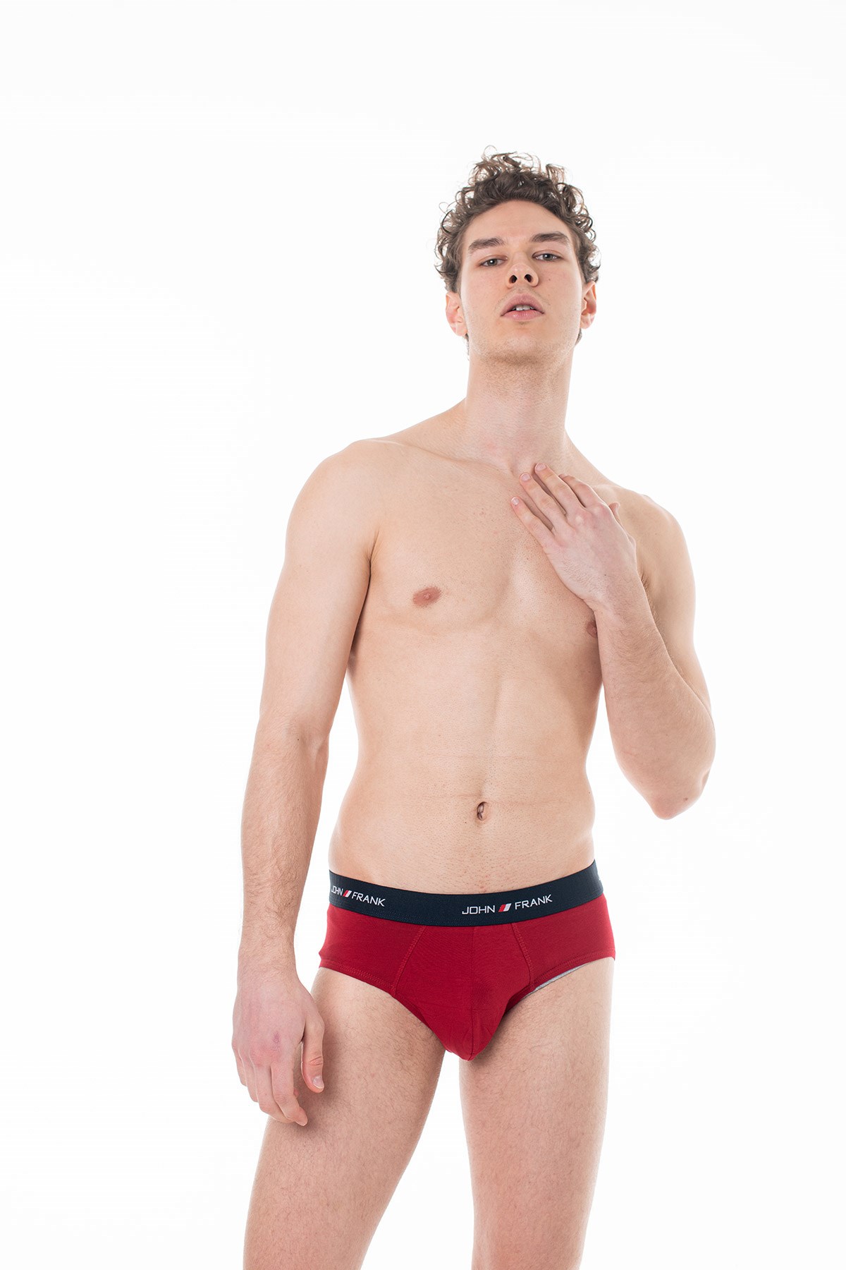 JOHN FRANK BASIC SLIP KIRMIZI