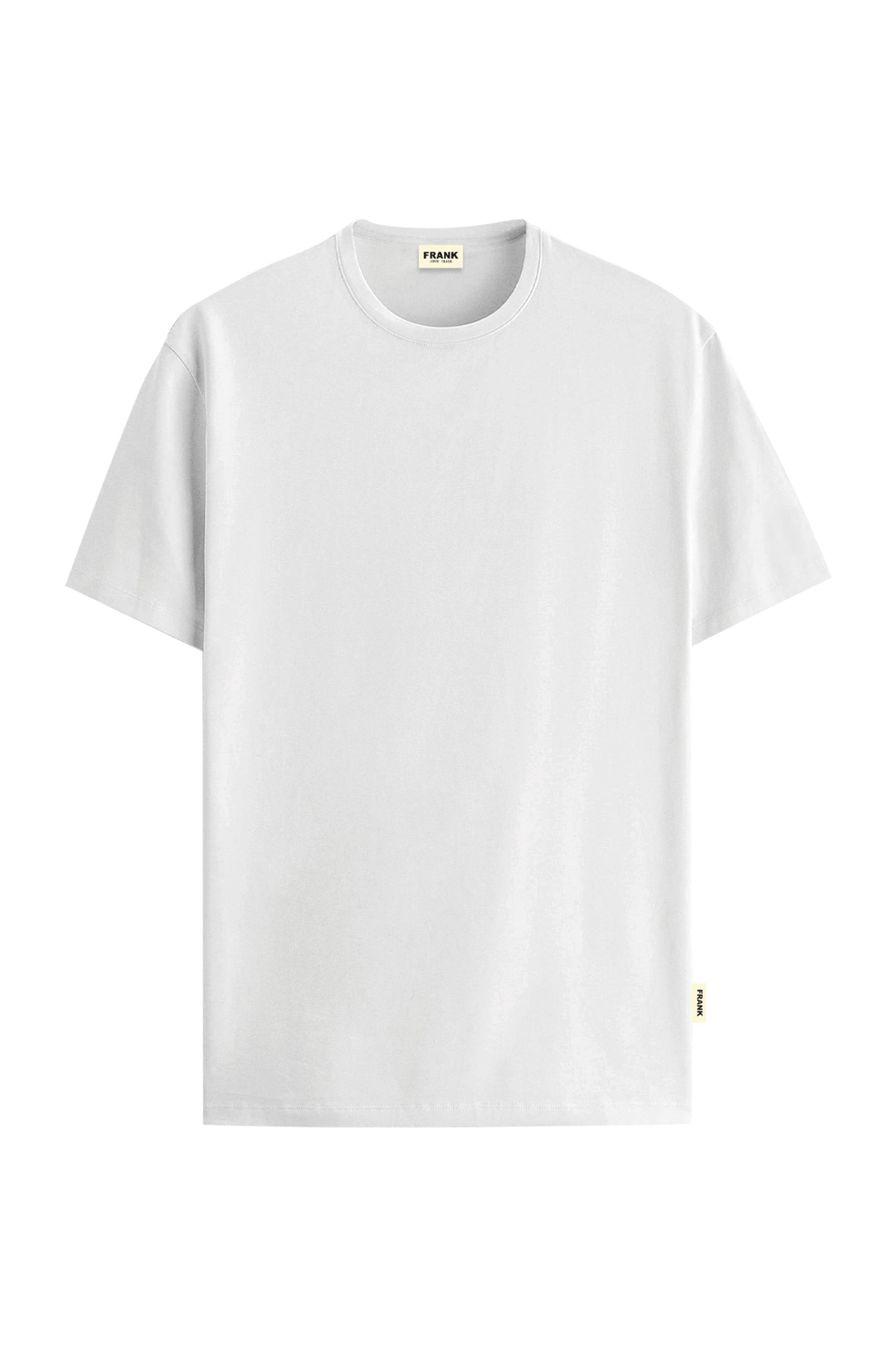 JOHN FRANK BASIC T-SHIRT BEYAZ