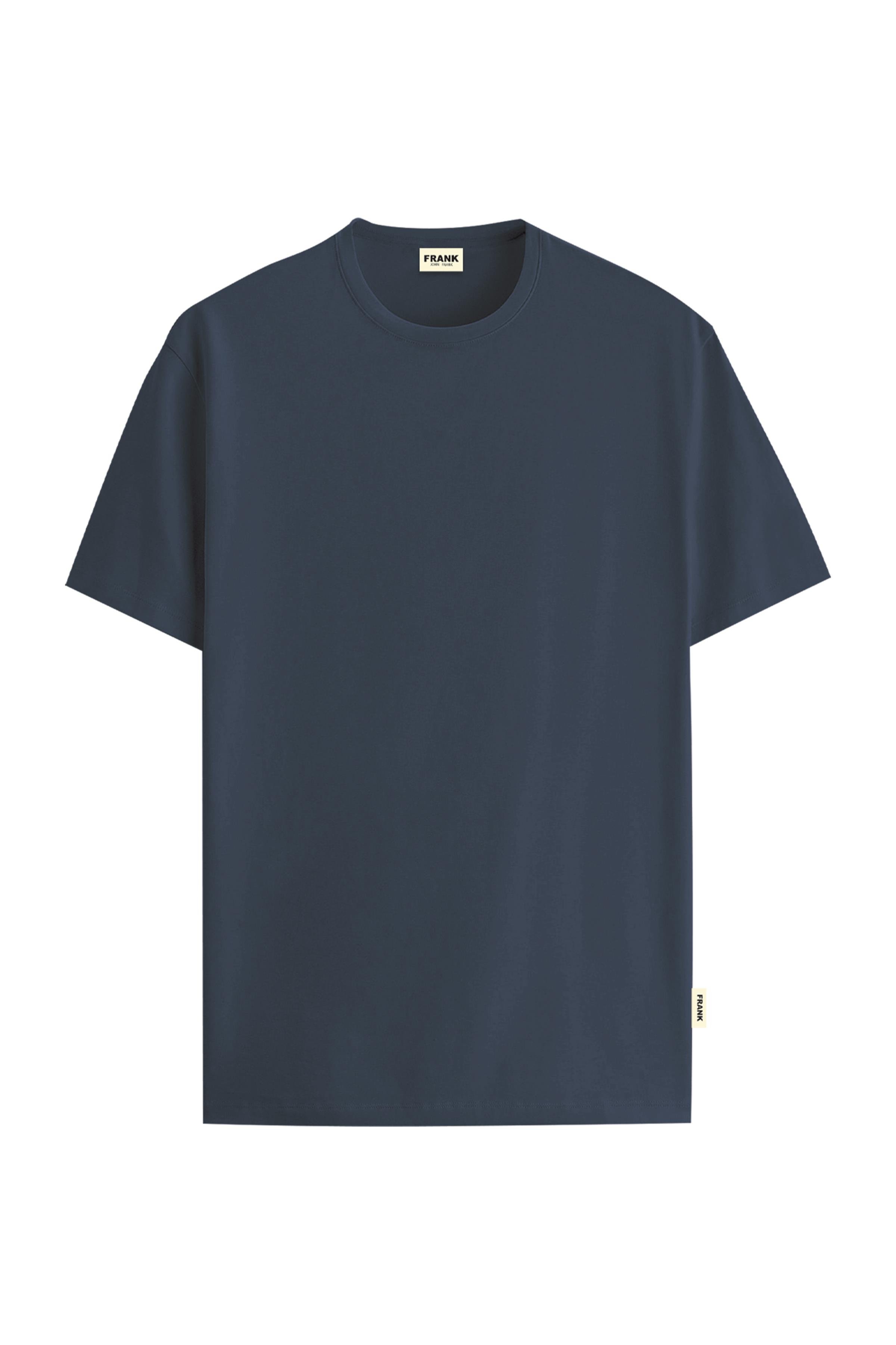 JOHN FRANK BASIC T-SHIRT LACİVERT