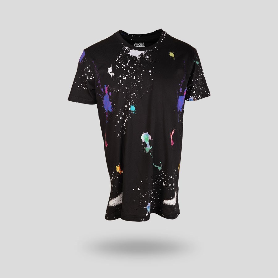 JOHN FRANK BASKILI DİJİTAL T-SHIRT MULTICOLOR