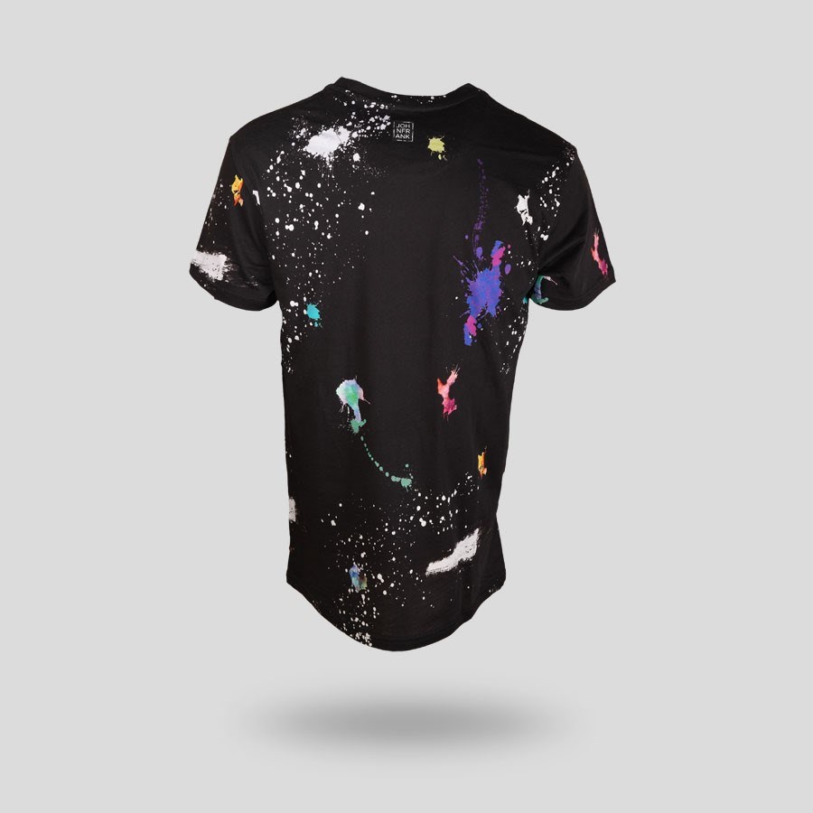 JOHN FRANK BASKILI DİJİTAL T-SHIRT MULTICOLOR