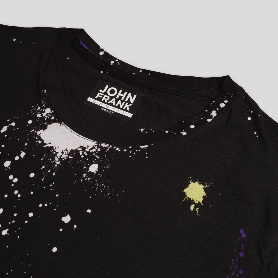 JOHN FRANK BASKILI DİJİTAL T-SHIRT MULTICOLOR