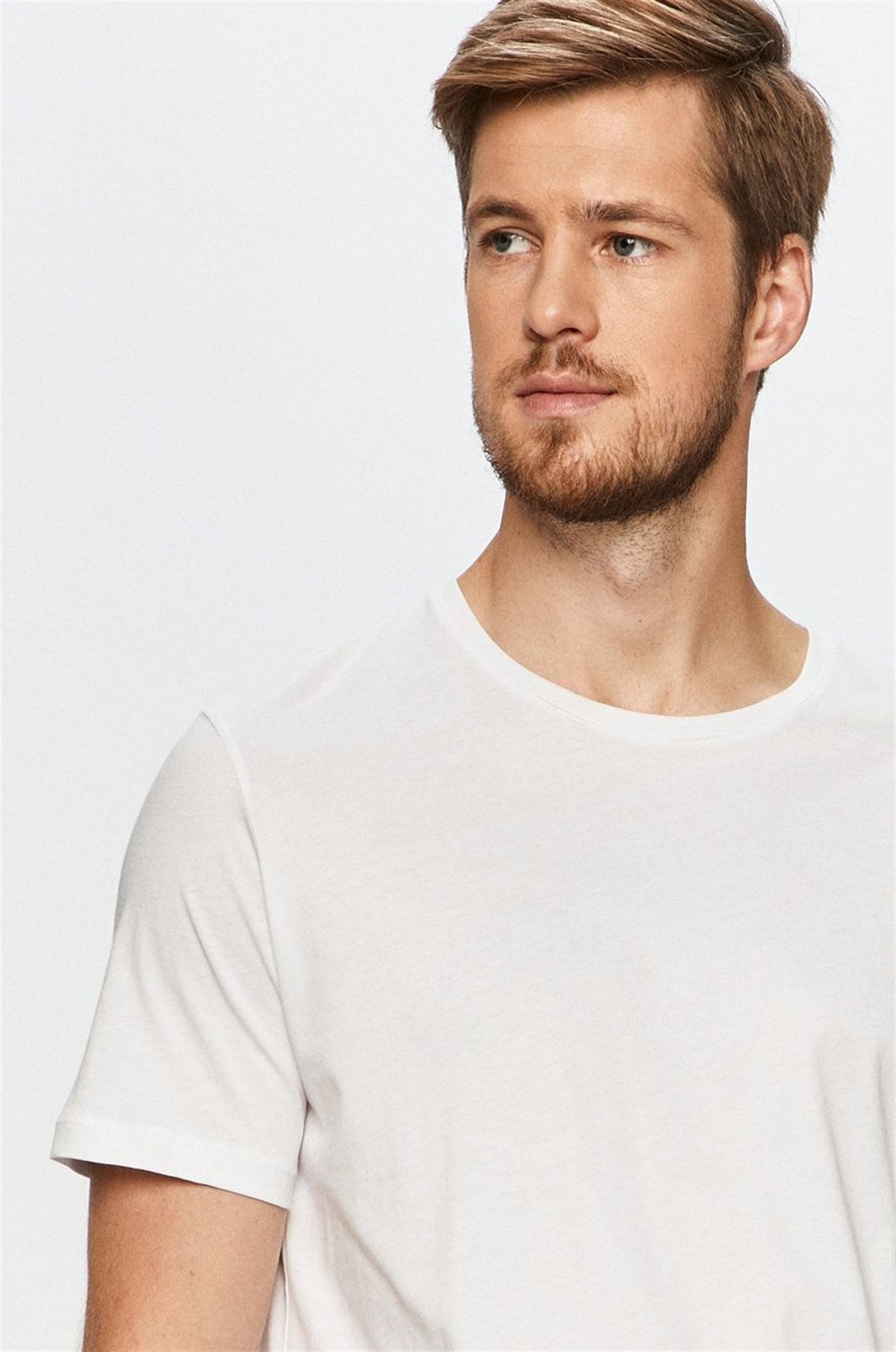 JOHN FRANK BASIC T-SHIRT BEYAZ
