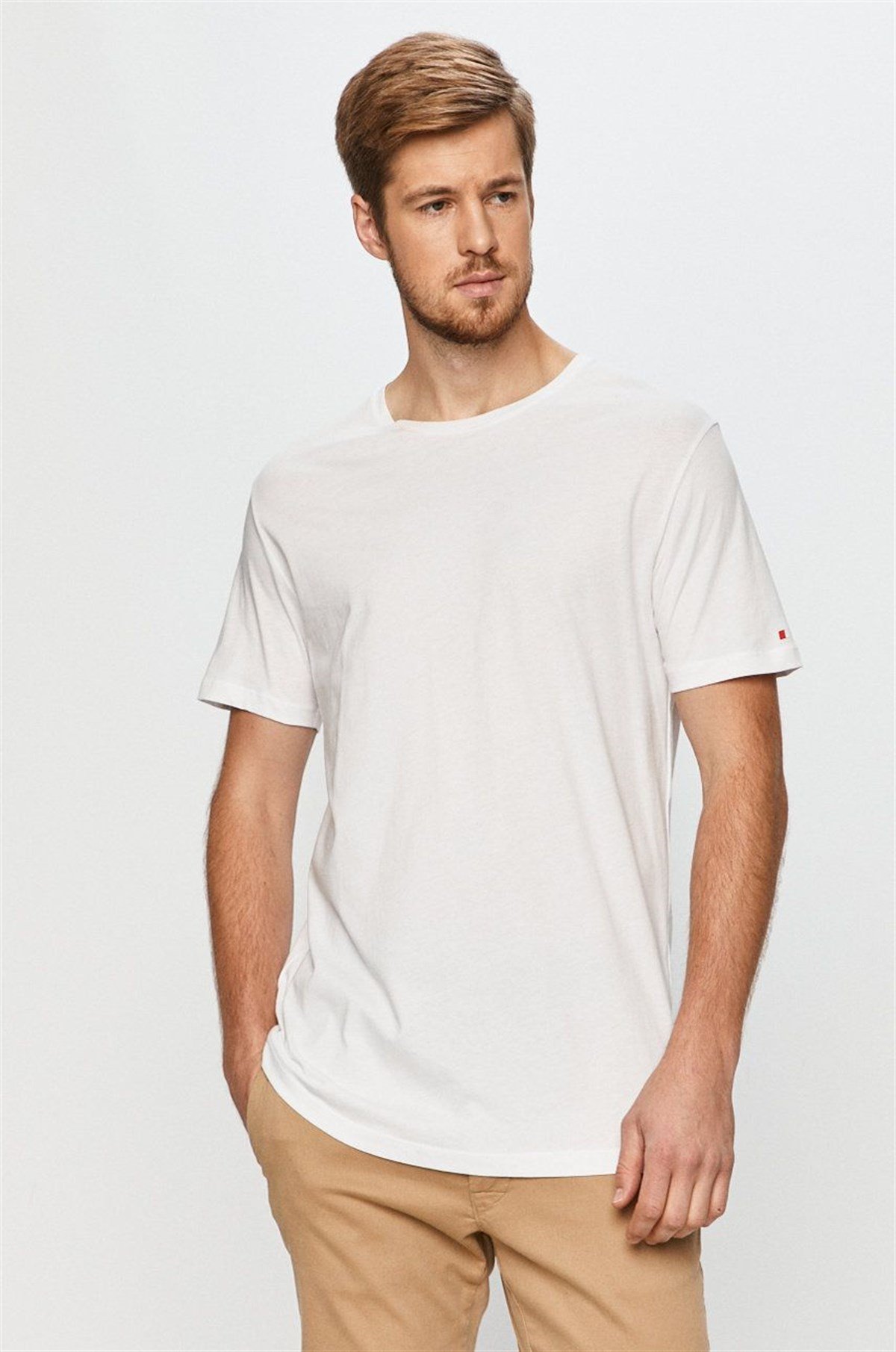 JOHN FRANK BASIC T-SHIRT BEYAZ