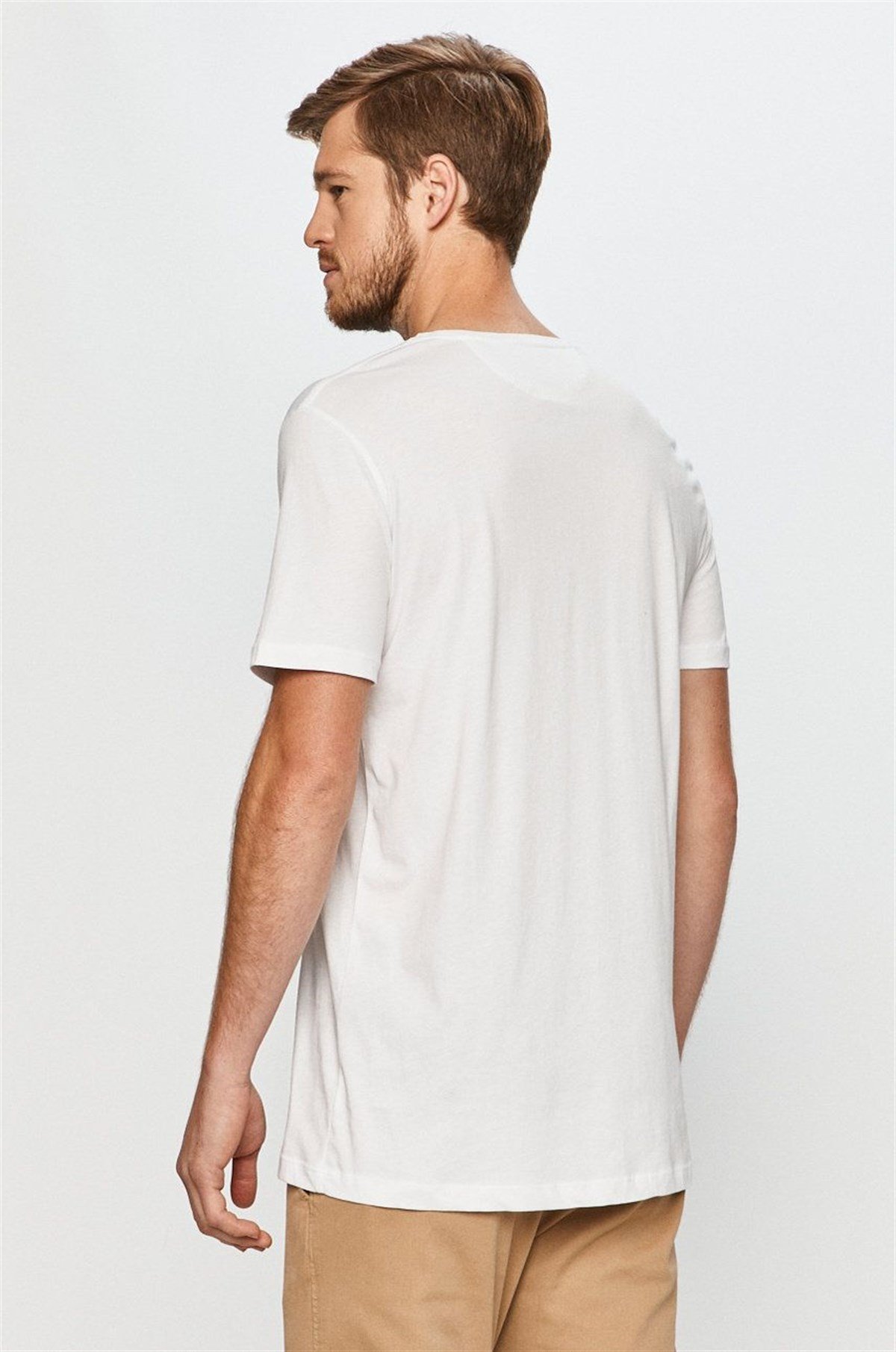JOHN FRANK BASIC T-SHIRT BEYAZ
