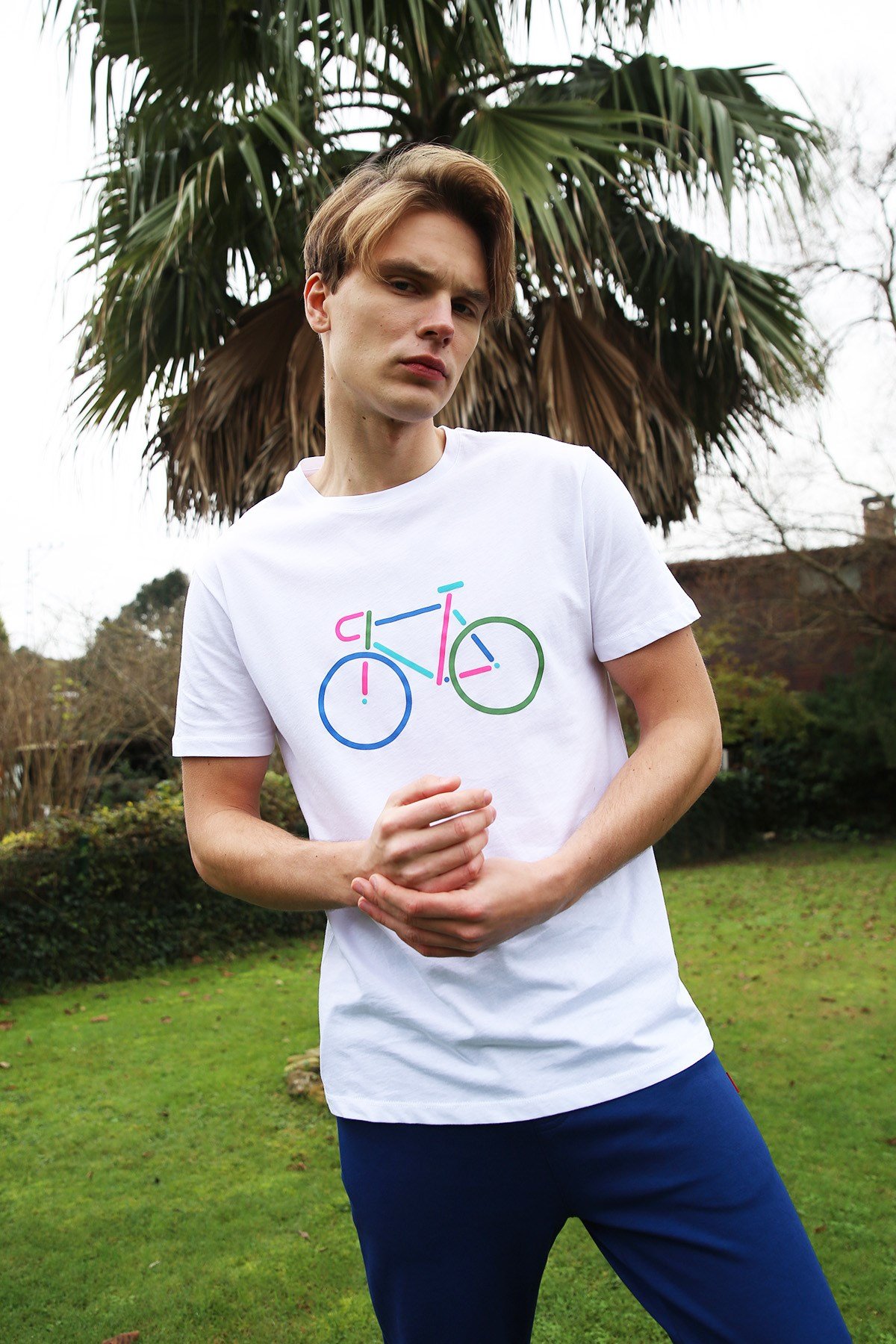 JOHN FRANK COOL T-SHIRT BEYAZ