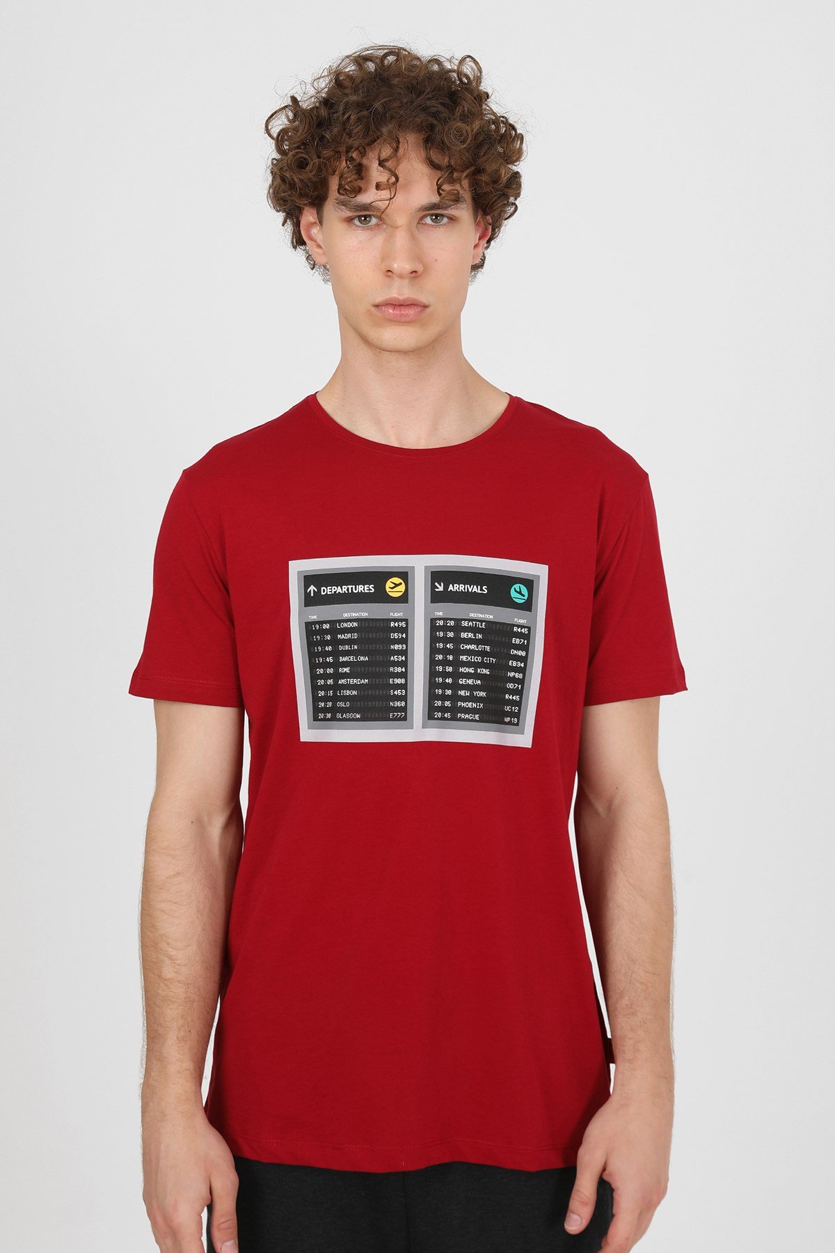 JOHN FRANK COOL T-SHIRT BORDO