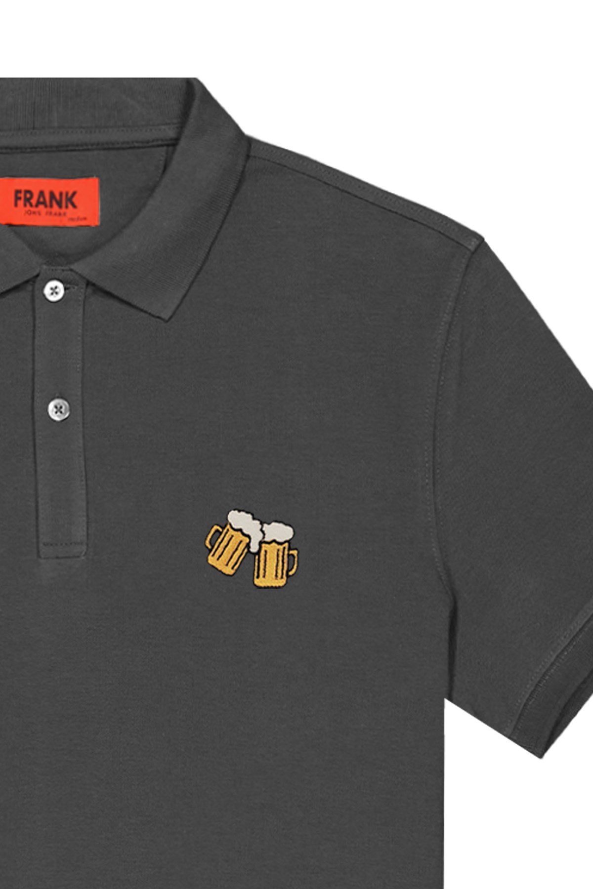 JOHN FRANK IDENTITY POLO T-SHIRT ANTRASİT