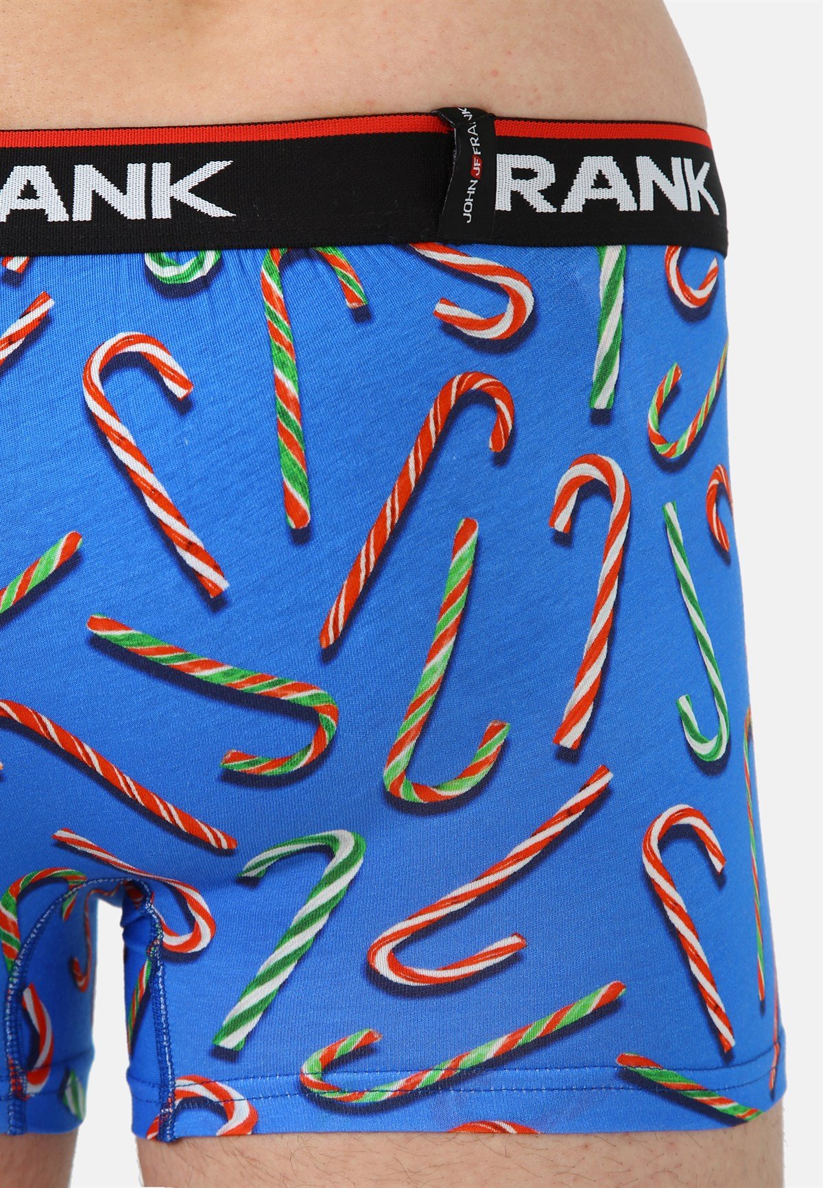 John Frank Christmas Candy Cane Boxer