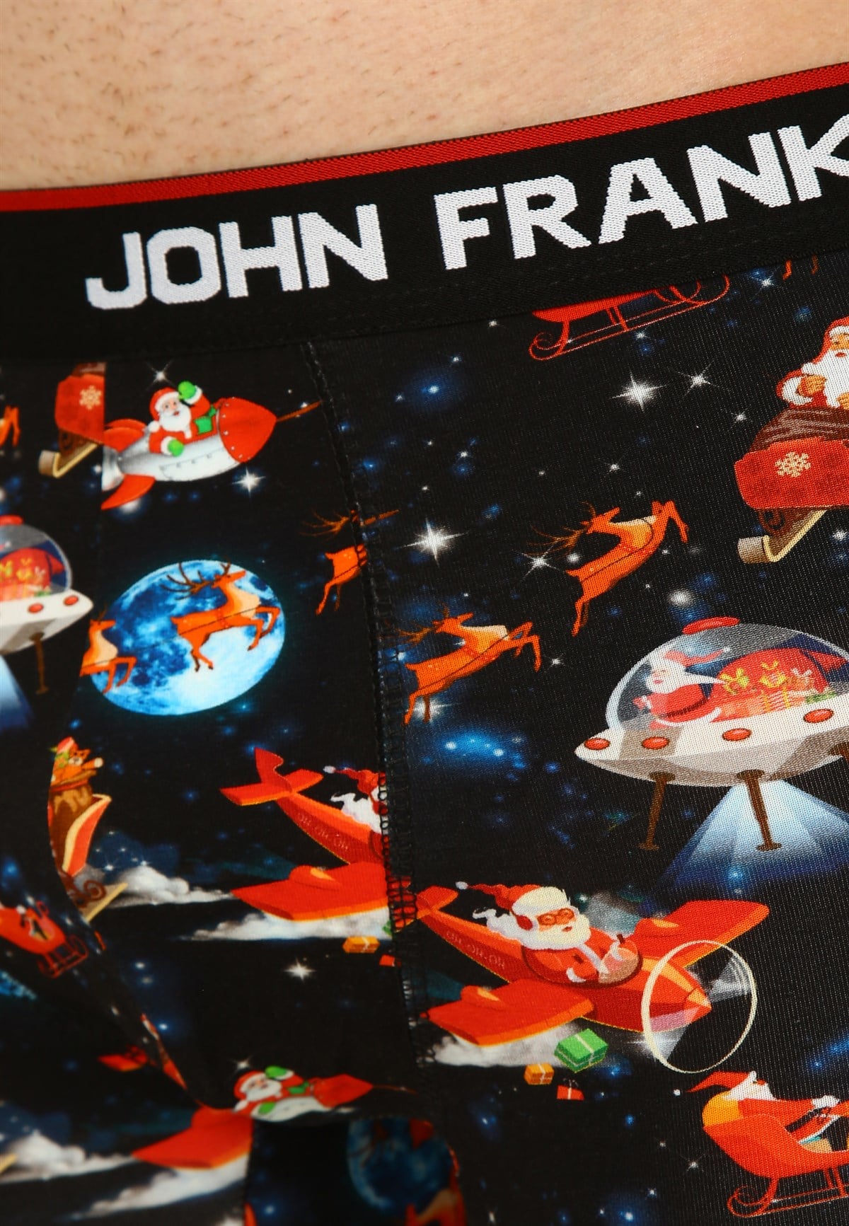 John Frank Christmas Santa Space Boxer