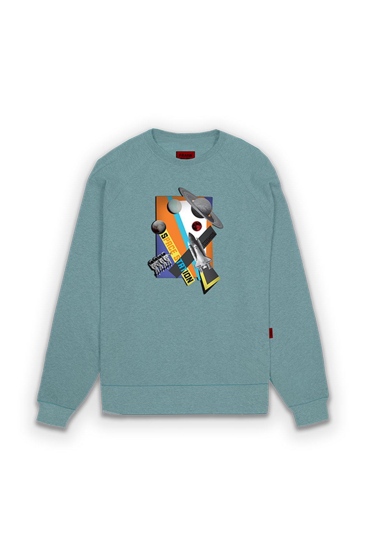 JOHN FRANK COOL SWEATSHIRT ACIK MAVI