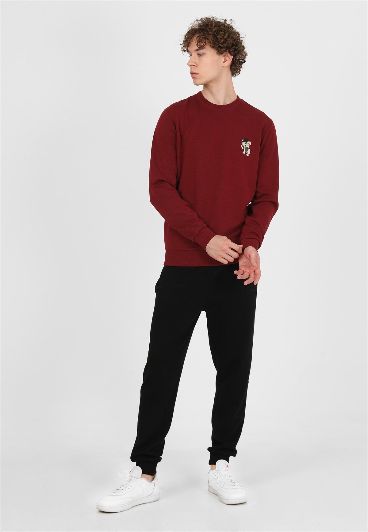 JOHN FRANK COOL SWEATSHIRT BORDO