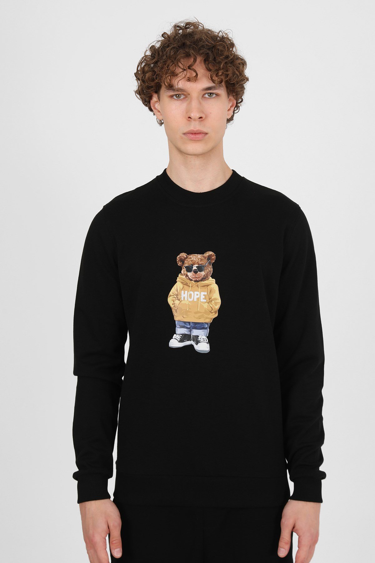 JOHN FRANK COOL SWEATSHIRT SİYAH