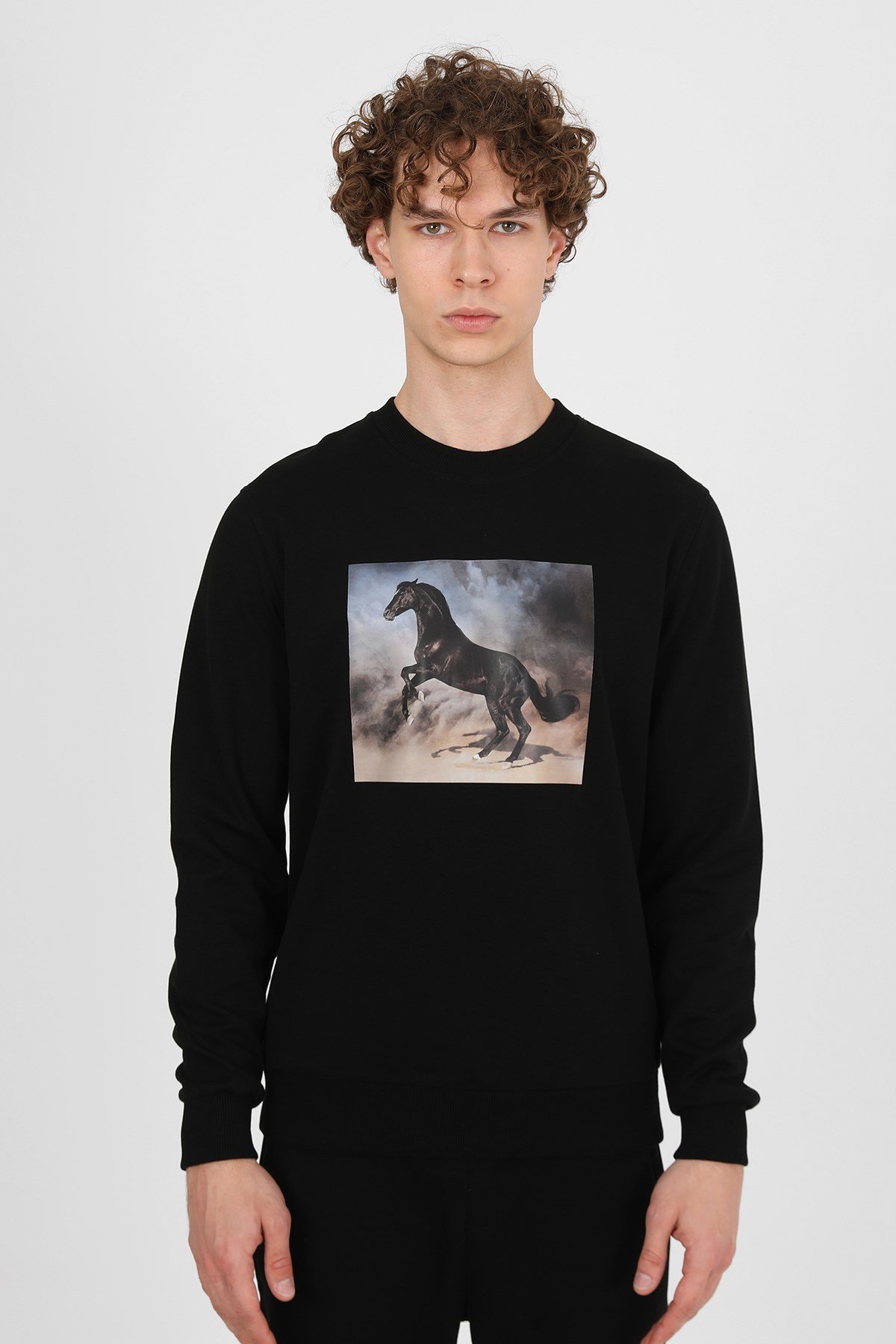 JOHN FRANK COOL SWEATSHIRT SİYAH