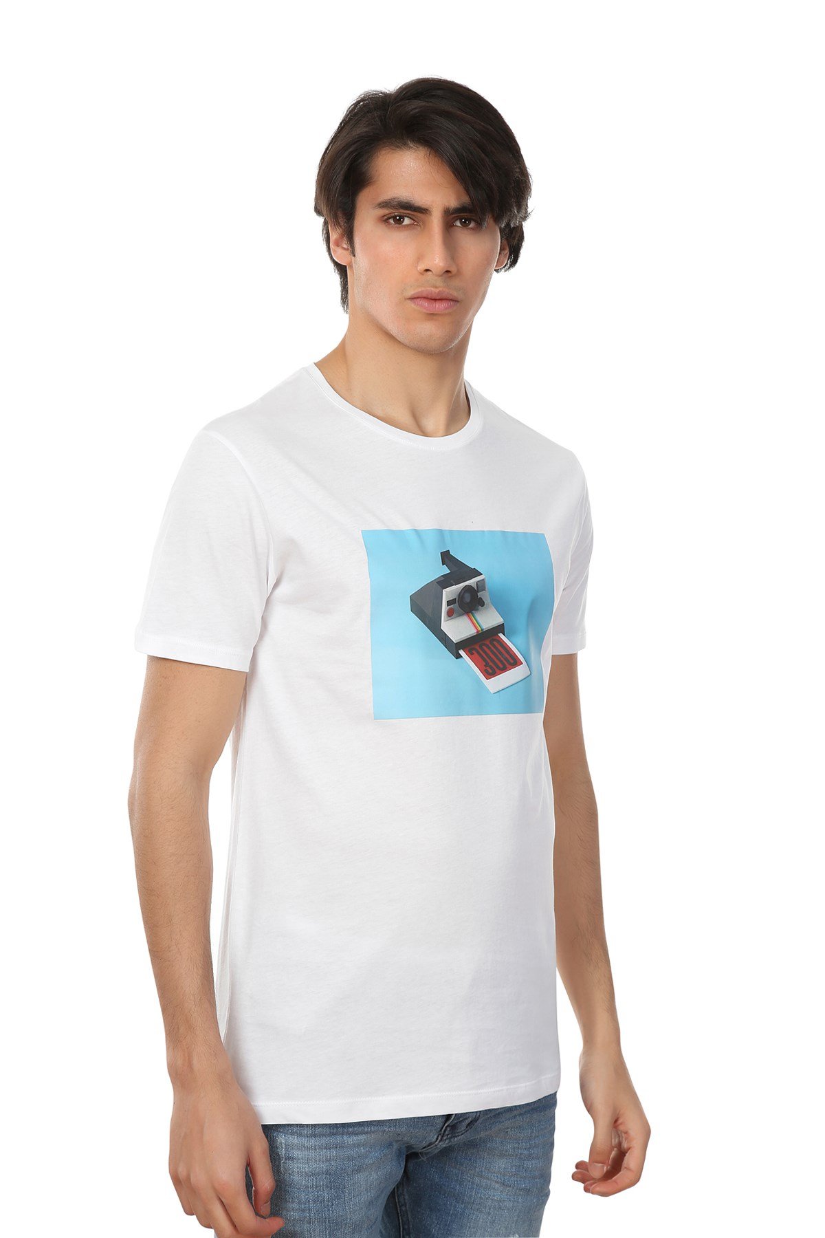 JOHN FRANK BASKILI COOL T-SHIRT BEYAZ