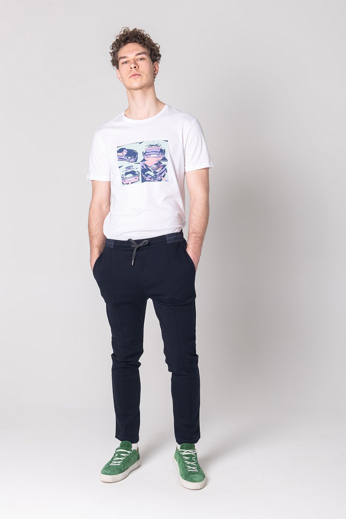 JOHN FRANK COOL T-SHIRT BEYAZ