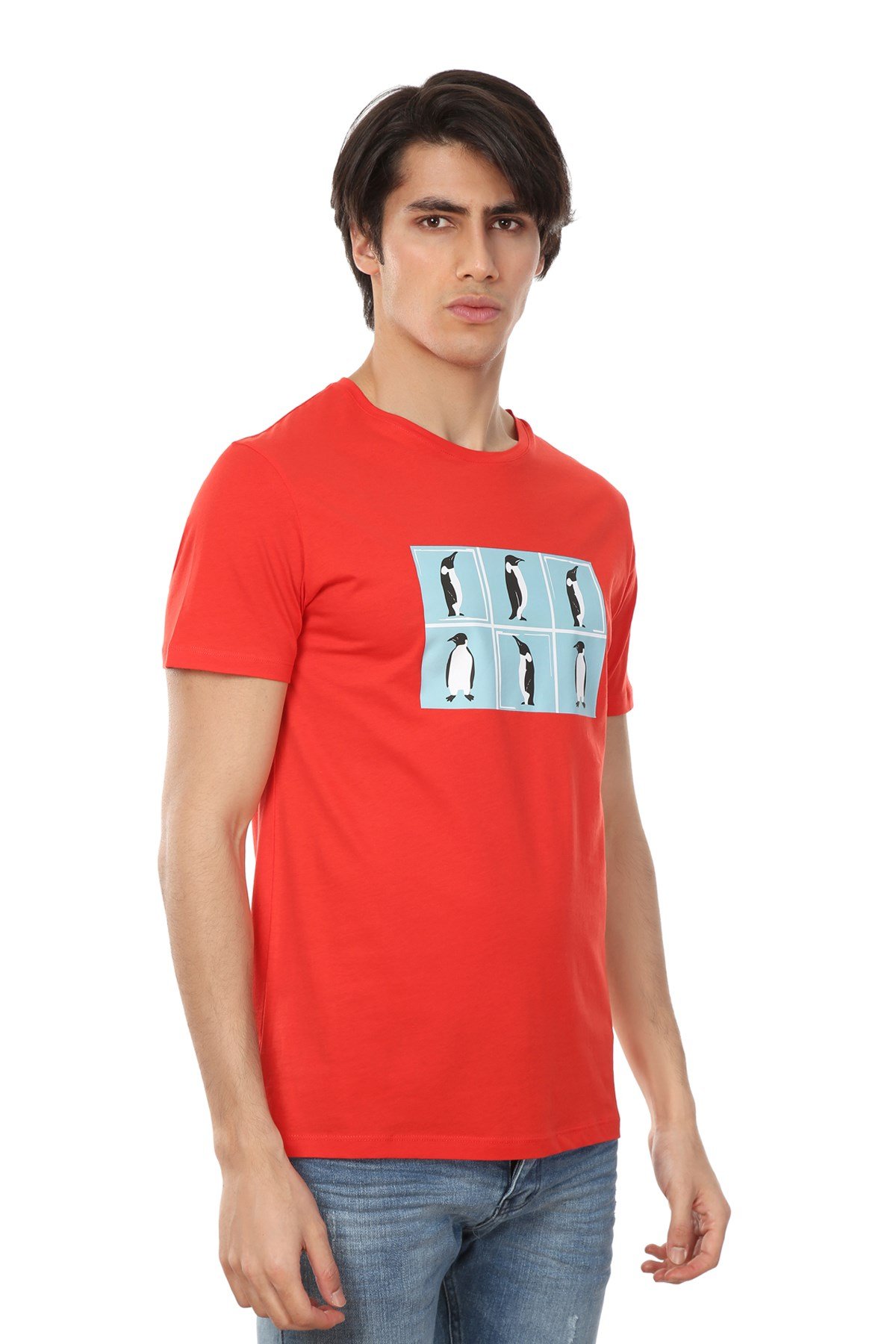 JOHN FRANK BASKILI COOL T-SHIRT CORAL-MERCAN