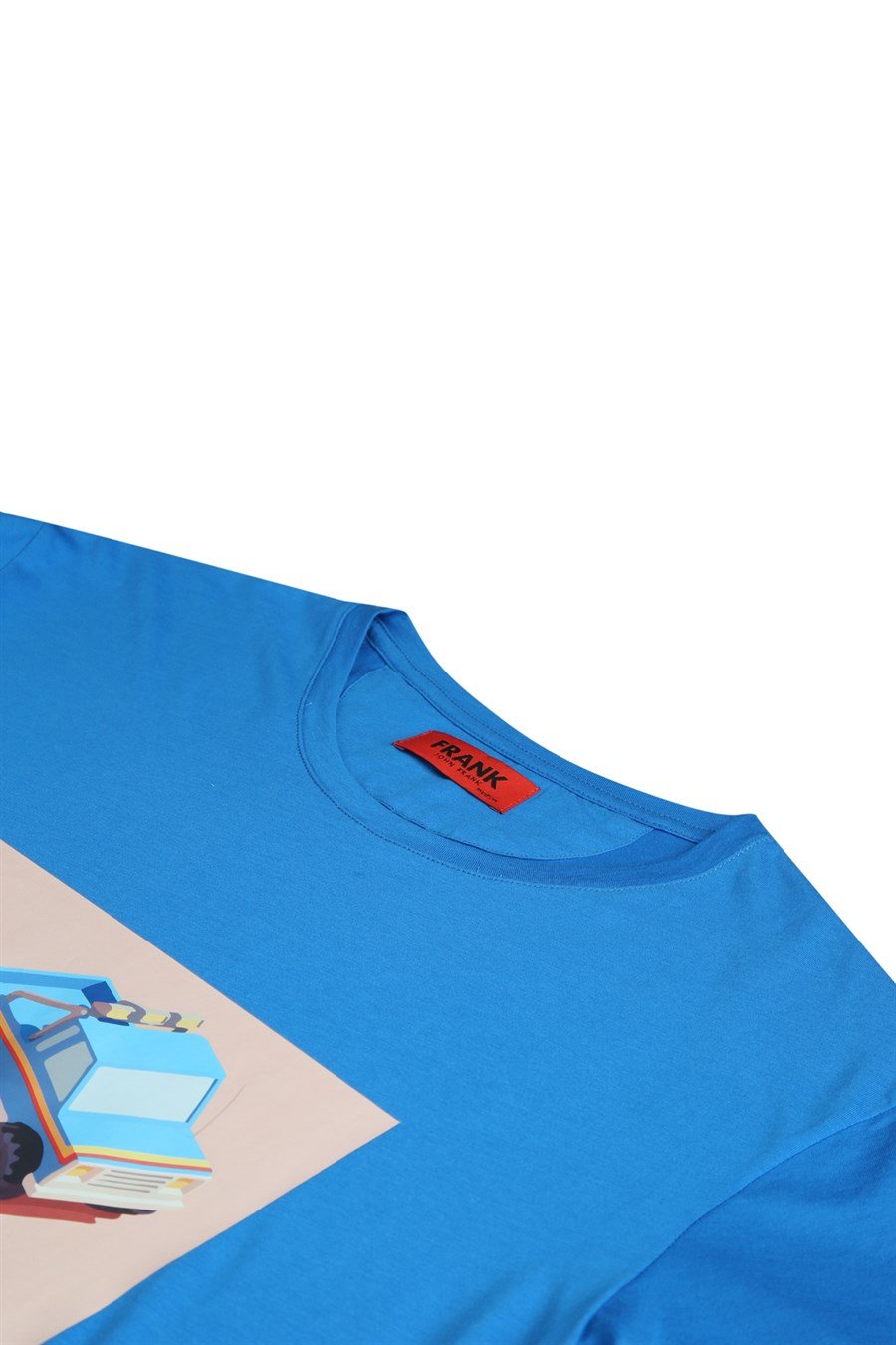 JOHN FRANK BASKILI COOL T-SHIRT MAVİ