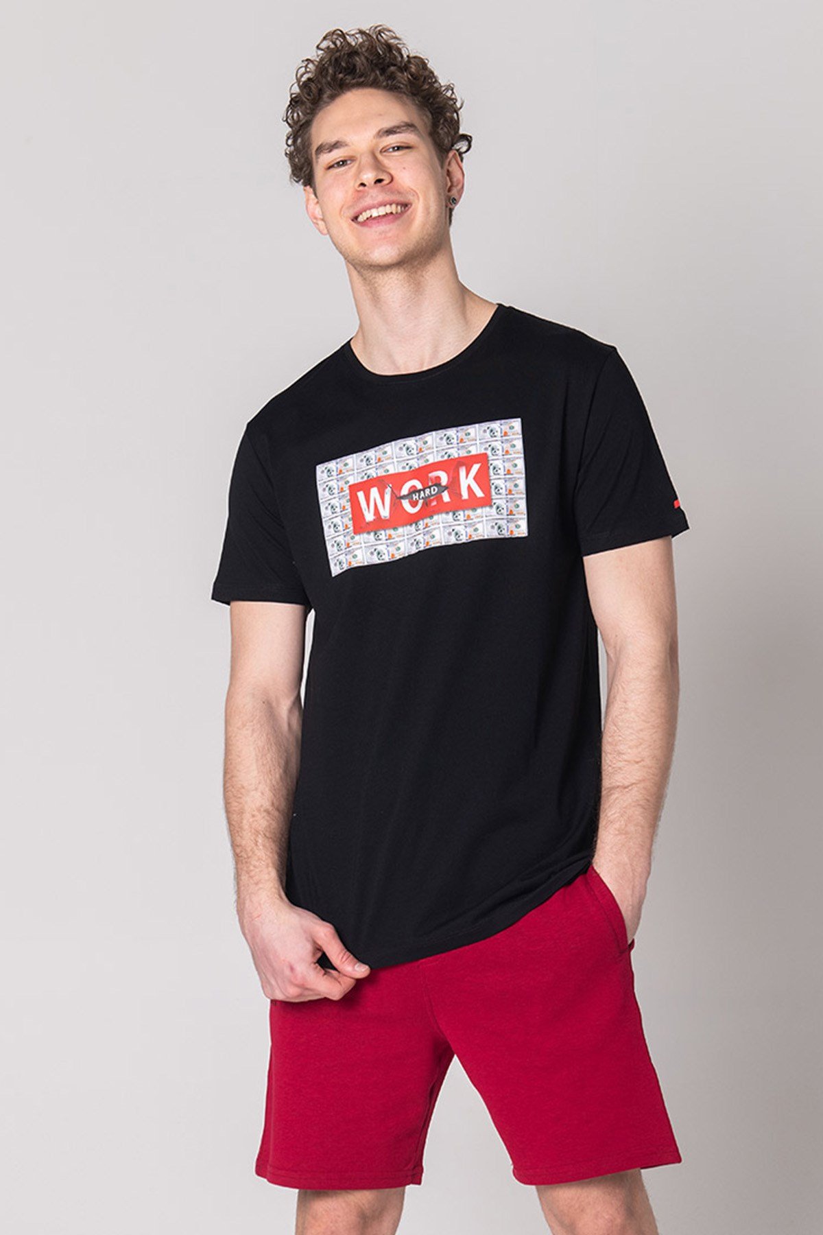 JOHN FRANK COOL T-SHIRT SİYAH