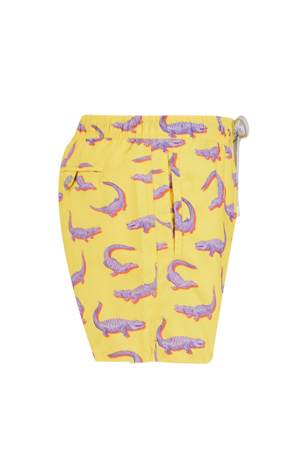 John Frank Crocodile Yellow Deniz Şortu